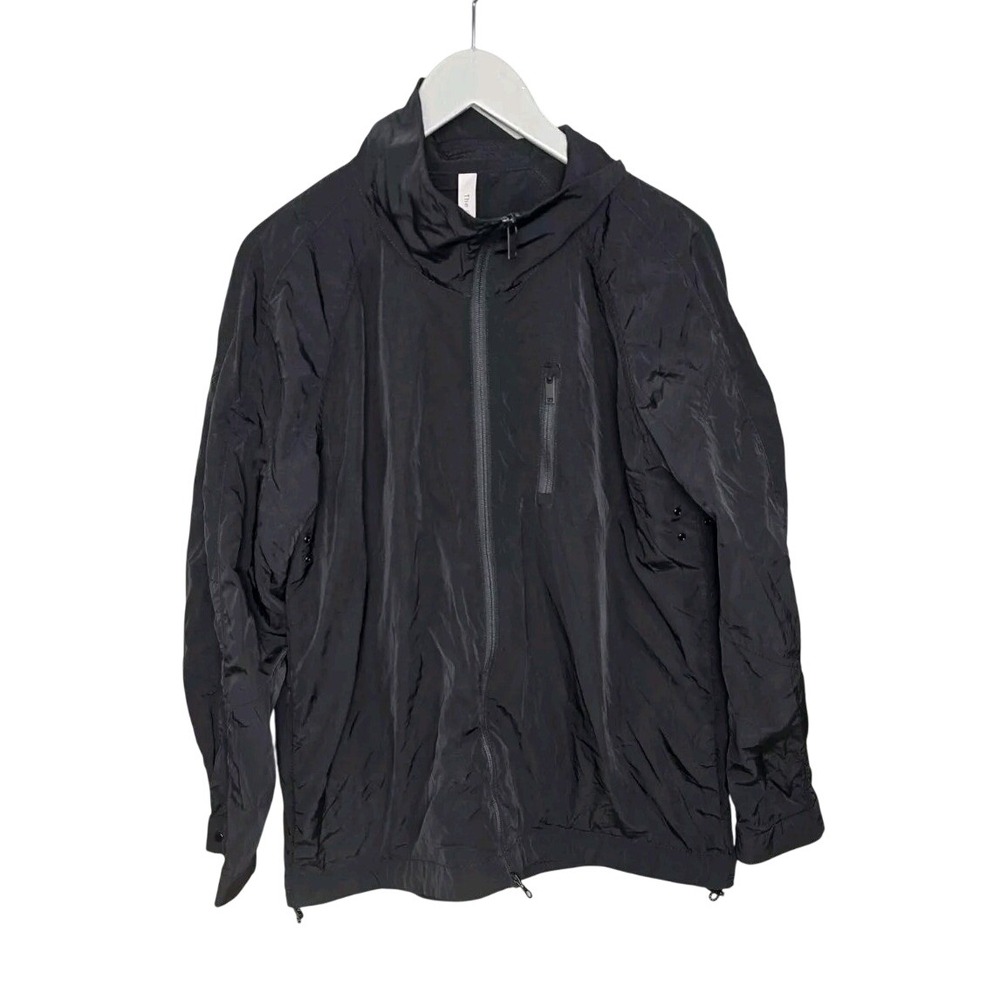Aritzia Biles Windbreaker Jacket 2 Small Black Sporty Athleisure Travel